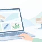 サロンのホームページを自分で作りたいをイメージしたイラスト