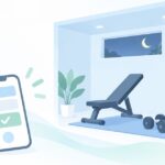 佐世保の大塔町で24時間使える個室ジムはをイメージしたイラスト