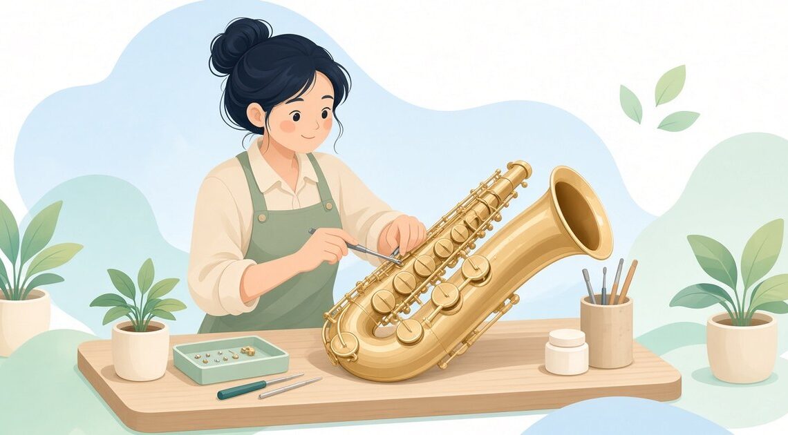 サックス修理用パッドスリック|管体内部の調整に使う先端幅・形状