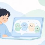 国産AIを無料で試す様子をイメージしたイラスト