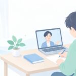 不登校の高校生の勉強はをイメージしたイラスト