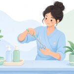 理美容シザー用調整キーをイメージしたイラスト
