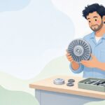 スクーターのドライブフェイスを交換する様子をイメージしたイラスト