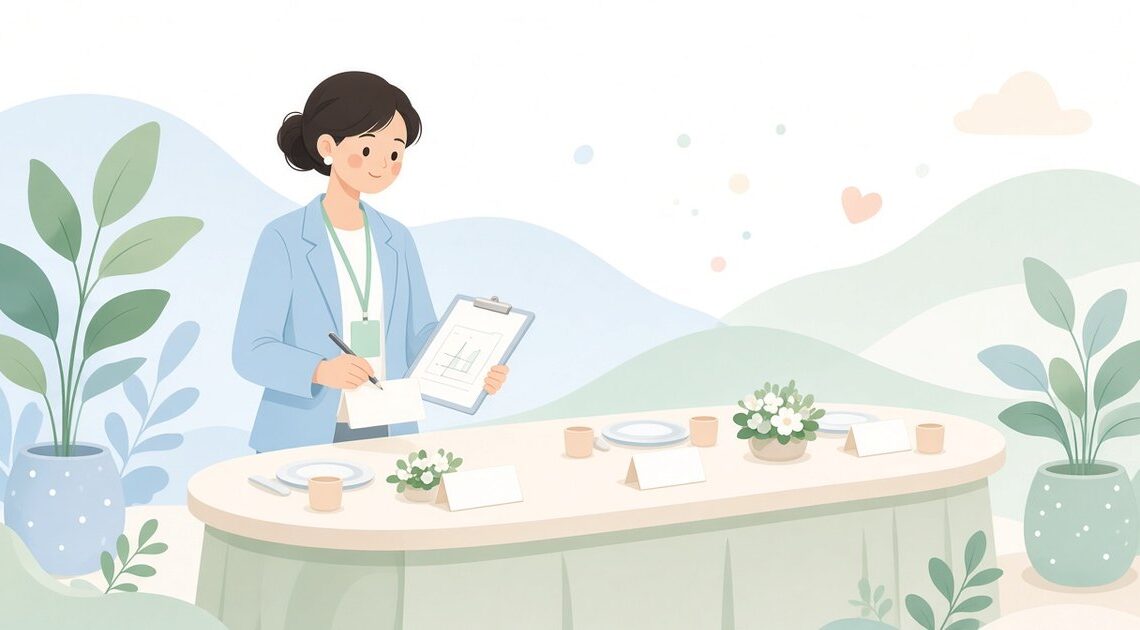 座席表の名前と席札を照合して違う席だけ直す