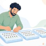 種子発芽試験紙をイメージしたイラスト