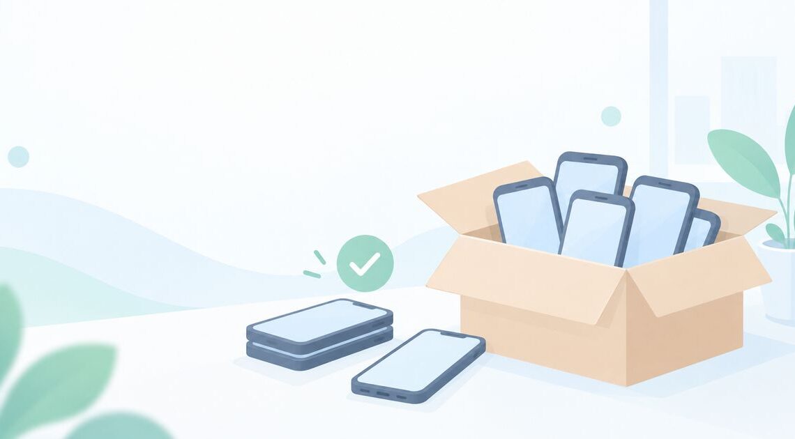 社用スマホの古い端末が何台も残っている？まとめて手放す方法