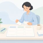 期限の近い課題の仕分けをイメージしたイラスト