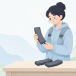 マガジンの底にバンパーを取り付ける様子をイメージしたイラスト