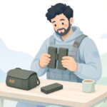 マガジン2本をクリップで連結する様子をイメージしたイラスト