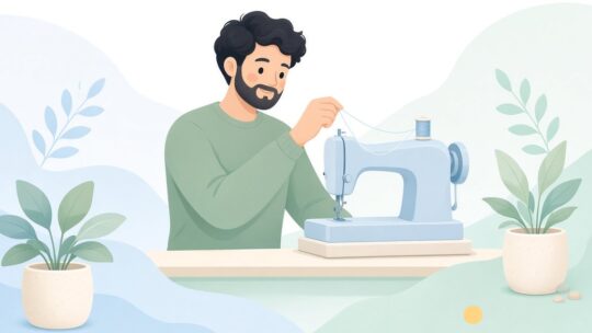 ミシンの上糸が切れたときの通し直し