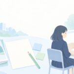 志望理由書が書けない高校生へ 書き始める前の準備と相談先をイメージしたイラスト