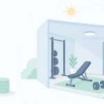 新小岩で24時間使える個室ジムはをイメージしたイラスト