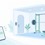 新狭山で24時間使える個室ジムはをイメージしたイラスト