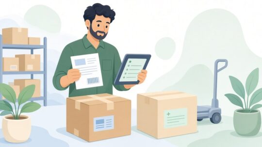 出荷ラベルの指定言語と印刷した言語を照合し、言語が違うラベルだけ出す