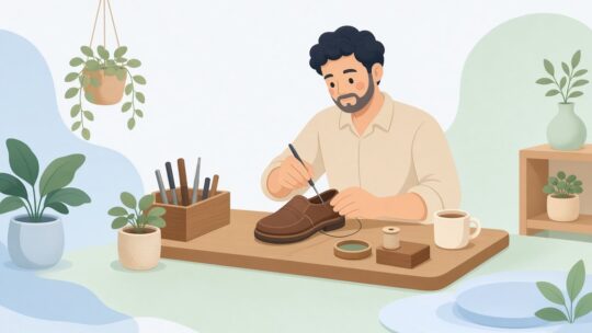 靴修理職人の革底縫製用手縫い錐おすすめ｜KOCKSHIONの2本セット