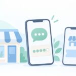 お店のアプリは必要をイメージしたイラスト