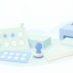 お店のスタンプカードを作りたいをイメージしたイラスト