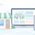 お店にホームページは必要をイメージしたイラスト