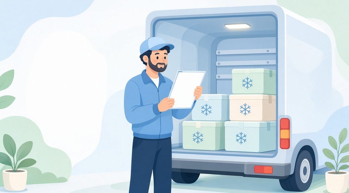 出荷先の指定温度帯と伝票の温度帯を照合して温度帯が違う便だけ出す