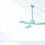 斜め天井にシーリングファンは付くをイメージしたイラスト