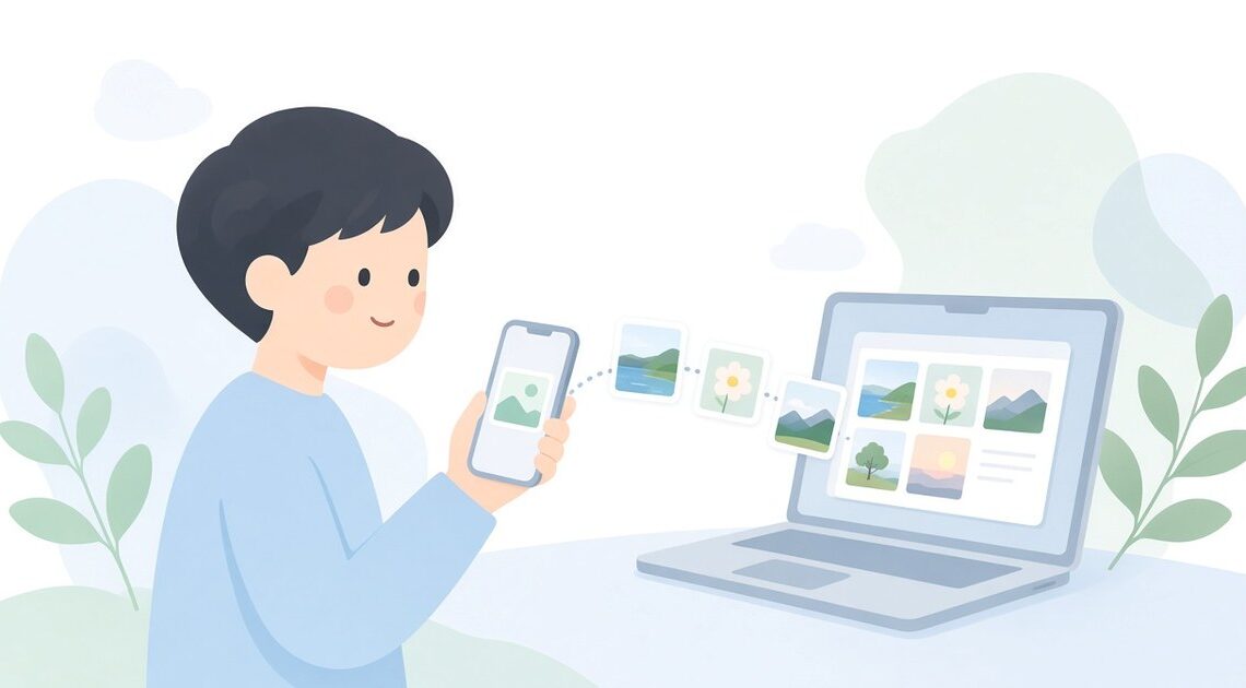 スマホの写真をパソコンにバックアップするやり方