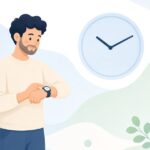 スマートウォッチの表示設定をイメージしたイラスト