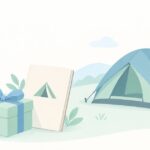 ソロキャンプを始める人に贈りたいをイメージしたイラスト