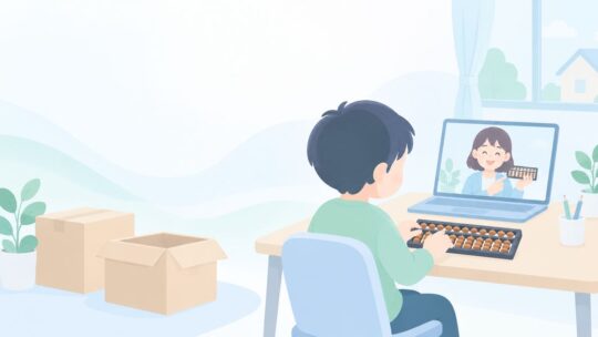 引っ越し先にそろばん教室がない？オンラインで続ける方法