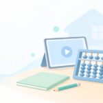 家でそろばんを始めたいをイメージしたイラスト
