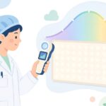 光の分光を測定する作業をイメージしたイラスト