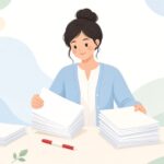 答案の仕分けをイメージしたイラスト