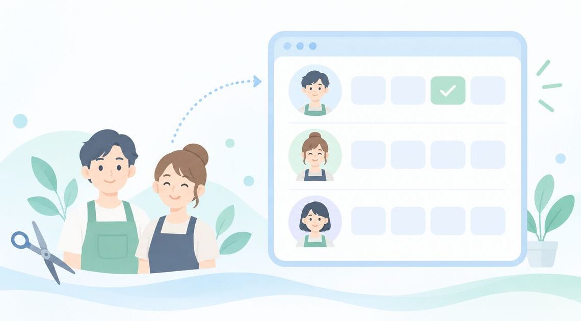 スタッフごとの予約をまとめたい？指名予約を1つのページで受ける方法