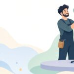 ライトスタンドにクランプで照明を取り付ける様子をイメージしたイラスト