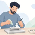 ステンレスはんだ付け用フラックスをイメージしたイラスト