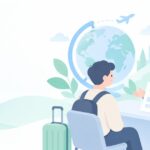 留学経験を仕事に活かしたいをイメージしたイラスト