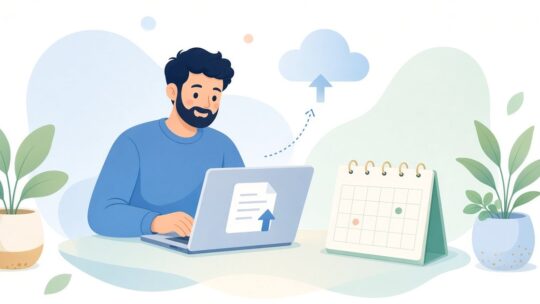 提出物を期限の前日にPDFにして課題名で送る