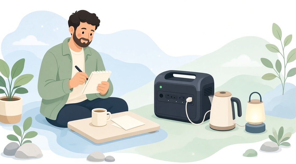 同時に使う家電のワットを足して連続出力を超えないか確認する