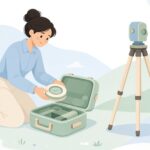 測量用プリズム収納ケースをイメージしたイラスト