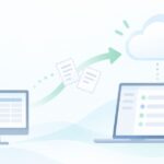 インストール型の会計ソフトから乗り換えるをイメージしたイラスト