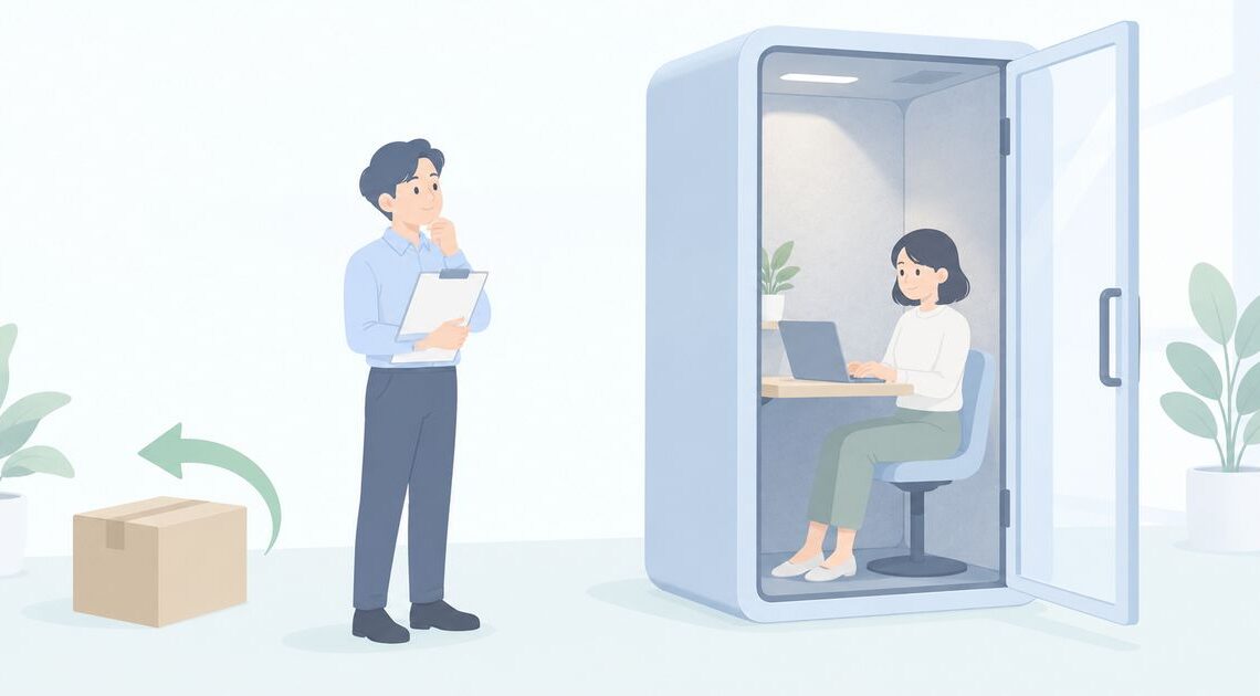 テレワークブースは高い？買う前に試して決める方法