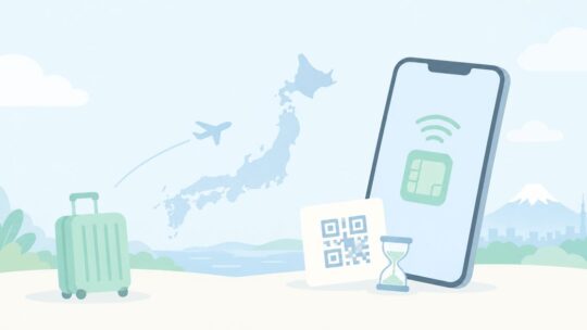 一時帰国でスマホは使える？ドコモ回線のeSIMを用意する方法