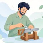 手鋸用目立てヤスリをイメージしたイラスト