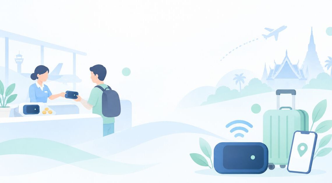 タイ旅行のネットはどうする?WiFiレンタルの受け取り方と総額
