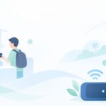 タイ旅行のネットはどうするをイメージしたイラスト