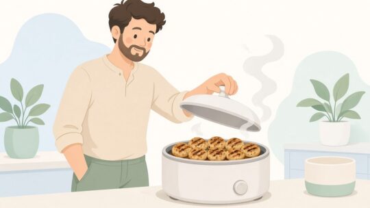 タイガー魔法瓶、食材を裏返さず両面焼ける自動調理鍋「GRISIA」を発売