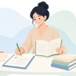 目次と本文見出しの照合をイメージしたイラスト