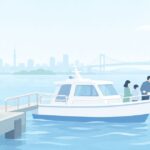 東京で海洋散骨をしたいをイメージしたイラスト