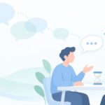 「話が長い」と言われたらをイメージしたイラスト