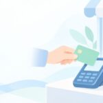 外国人観光客のカードを断っているをイメージしたイラスト