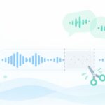 文字起こしで同じ言葉が続くをイメージしたイラスト